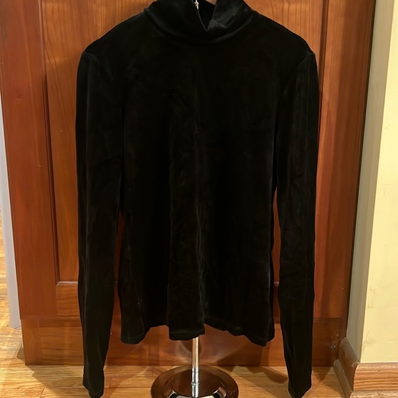Theory black velvet turtle neck - Picture 1 of 4